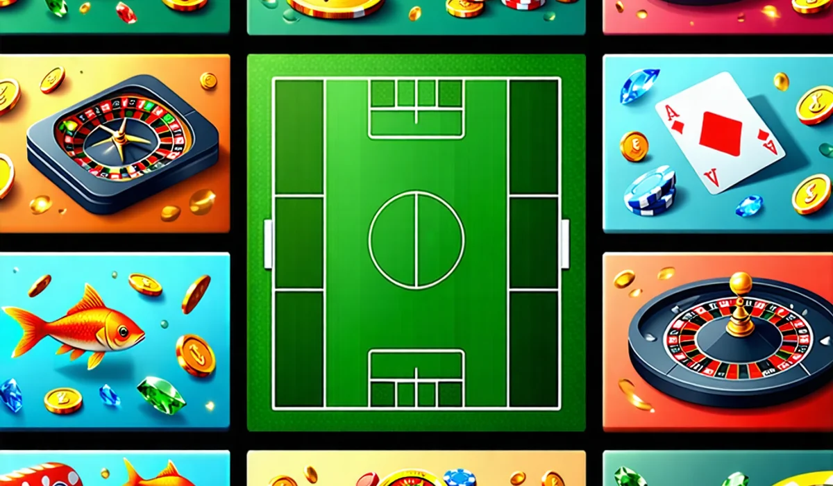 Hình ảnh tổng hợp các trò chơi cá cược đa dạng trên tt88, bao gồm thể thao, casino, slot và bắn cá, thể hiện sự phong phú của nền tảng.